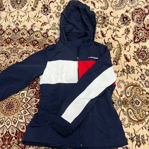 Tommy Hilfiger Windbreaker Jacket Size Small. (Blue, Red and White)
